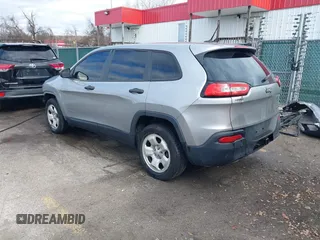 2014 Jeep Cherokee Sport with VIN 1C4PJLAB5EW268916, listed as a IAAI auction lot 41715729 with 116,544 mi miles and . Bid and sale history available at DreamBid. Image 3.