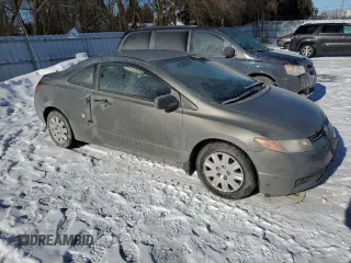 2006 Honda Civic Cpe DX with VIN 2HGFG122X6H002032, listed as a Copart auction lot 88782515 with 177,776 mi miles and Clean Title. Bid and sale history available at carsss.com. Image 4.