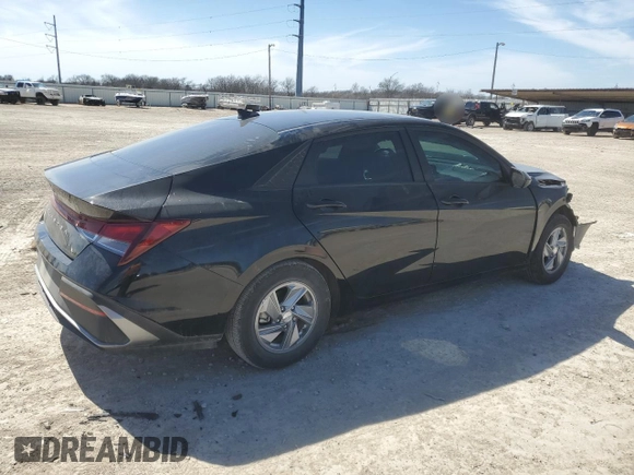2024 Hyundai Elantra SE with VIN KMHLL4DG9RU790869, listed as a Copart auction lot 47128855 with 12,226 mi miles and Salvage Title. Bid and sale history available at DreamBid. Image 3.