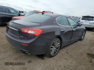 2015 Maserati Ghibli S Q4 with VIN ZAM57RTA1F1145377, listed as a Copart auction lot 43502375 with 58,046 mi miles and Salvage Title. Bid and sale history available at carsss.com. Image 3.