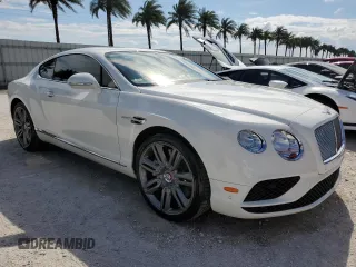 2016 Bentley Continental GT with VIN SCBFT7ZA6GC053724, listed as a Copart auction lot 77163994 with 37,984 mi miles and Salvage Title. Bid and sale history available at DreamBid. Image 4.