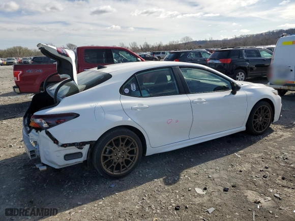 2023 Toyota Camry SE with VIN 4T1G11AK0PU133017, listed as a Copart auction lot 49676795 with 30,653 mi miles and Salvage Title. Bid and sale history available at carsss.com. Image 3.