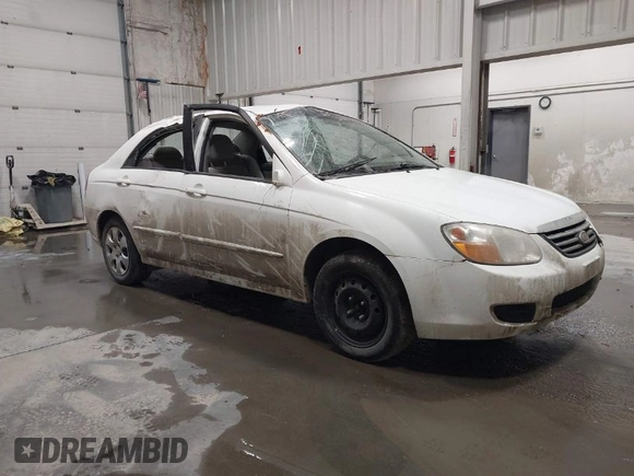 2008 Kia Spectra SX with VIN KNAFE121085566646, listed as a IAAI auction lot 41982332 with 67,270 mi miles. Bid and sale history available at carsss.com. Image 1.