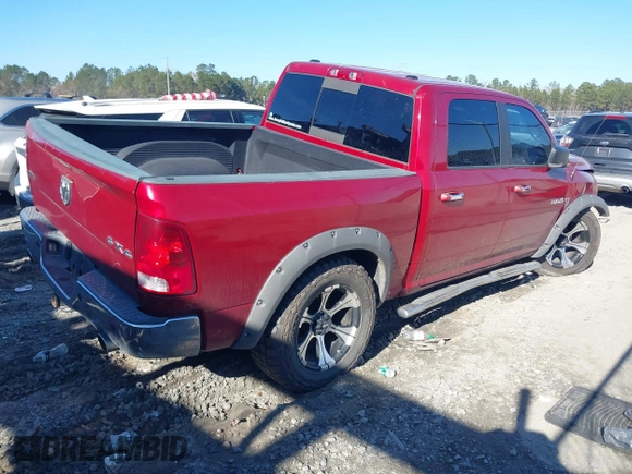 2009 Dodge 1500 SLT with VIN 1D3HV13T69S756683, listed as a IAAI auction lot 41270185 with 216,259 mi miles and . Bid and sale history available at carsss.com. Image 4.