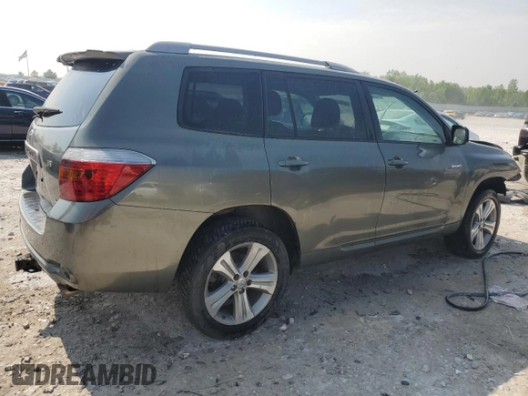 2008 Toyota Highlander Sport with VIN JTEES43A382002249, listed as a Copart auction lot 59623845 with Not provided miles and Clean title. Bid and sale history available at DreamBid. Image 3.
