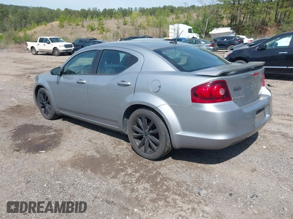 2014 Dodge Avenger SE with VIN 1C3CDZAB0EN133684, listed as a IAAI auction lot 41923432 with 158,771 mi miles and . Bid and sale history available at DreamBid. Image 3.