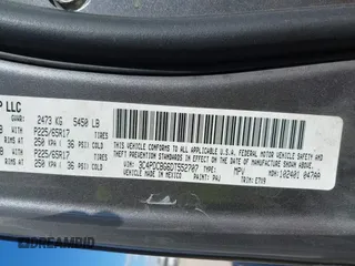 2013 Dodge Journey SXT with VIN 3C4PDCBG6DT552707, listed as a IAAI auction lot 40978636 with Not Provided miles. Bid and sale history available at carsss.com. Image 9.