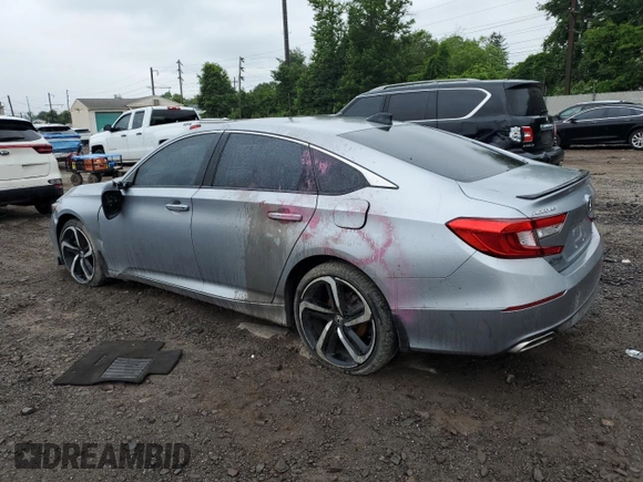 2021 Honda Accord Sport with VIN 1HGCV2F37MA011736, listed as a Copart auction lot 45383575 with Not provided miles and Salvage title. Bid and sale history available at DreamBid. Image 2.