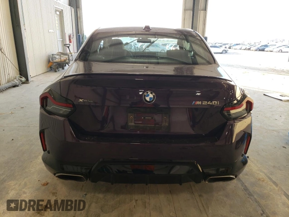 2024 BMW 2 Series M240i xDrive with VIN 3MW53CM07R8E66520, listed as a Copart auction lot 84655474 with 6,176 mi miles and Salvage Title. Bid and sale history available at carsss.com. Image 6.