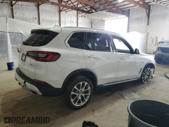 2022 BMW X5 xDrive45e with VIN 5UXTA6C0XN9L97579, listed as a Copart auction lot 52603265 with Not Provided miles and Salvage Title. Bid and sale history available at DreamBid. Image 3.