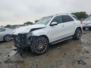 2025 Mercedes-Benz GLE 450 with VIN 4JGFB5KB6SB336299, listed as a Copart auction lot 56758065 with 5,118 mi miles and Salvage title. Bid and sale history available at DreamBid. Image 1.