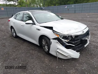 2017 Kia Optima EX with VIN 5XXGU4L38HG150559, listed as a IAAI auction lot 42285556 with 68,036 mi miles and . Bid and sale history available at DreamBid. Image 1.