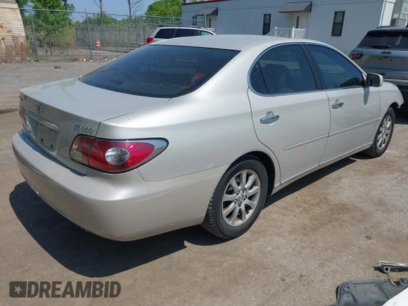 2004 Lexus ES 350 with VIN JTHBA30G645017364, listed as a IAAI auction lot 42171487 with 167,152 mi miles and . Bid and sale history available at DreamBid. Image 4.