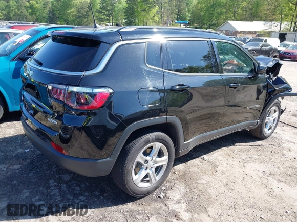 2023 Jeep Compass Latitude with VIN 3C4NJDBN0PT536141, listed as a IAAI auction lot 41974206 with 54,052 mi miles and . Bid and sale history available at DreamBid. Image 4.
