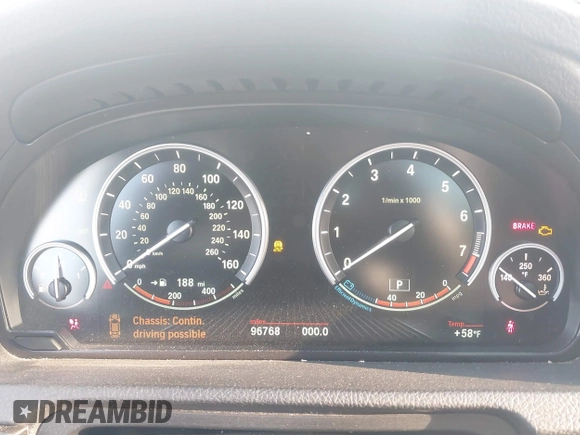 2015 BMW 5 Series 535i Gran Turismo with VIN WBA5M2C51FD872215, listed as a IAAI auction lot 41787558 with 96,768 mi miles and . Bid and sale history available at DreamBid. Image 7.