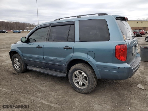 2005 Honda Pilot EX-L with NAVI with VIN 2HKYF18765H502546, listed as a Copart auction lot 48708755 with 186,164 mi miles and Salvage Title. Bid and sale history available at carsss.com. Image 2.