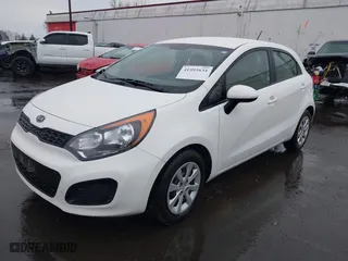 2012 Kia Rio LX with VIN KNADM5A3XC6017625, listed as a IAAI auction lot 41593634 with 129814 miles. Bid and sale history available at carsss.com. Image 17.