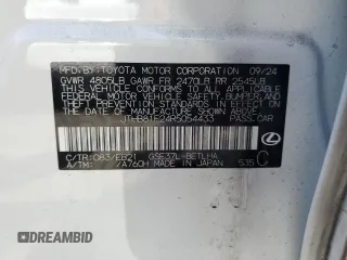 2024 Lexus IS 300 F Sport z VIN JTHB81F24R5054433, wystawiony jako Copart lot #56666785 z przebiegiem 5 562 mil mil oraz Szkoda całkowita • Salvage title. Historia ofert i sprzedaży dostępna na DreamBid. Obrazek 13.