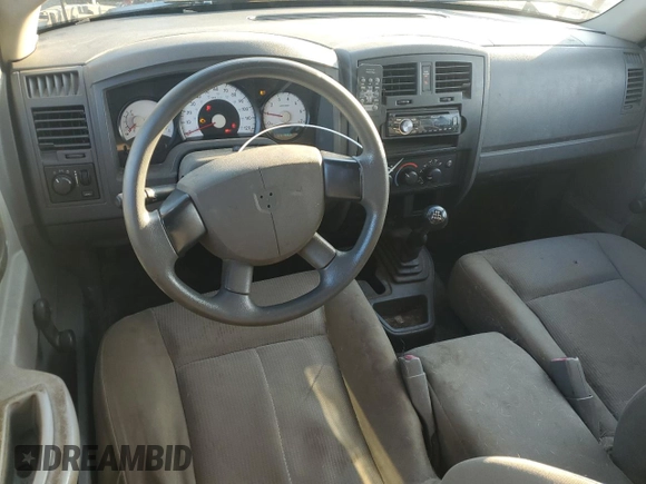 2006 Dodge Dakota ST with VIN 1D7HE22K36S702590, listed as a Copart auction lot 46365955 with 237,988 mi miles and Salvage Title. Bid and sale history available at DreamBid. Image 8.