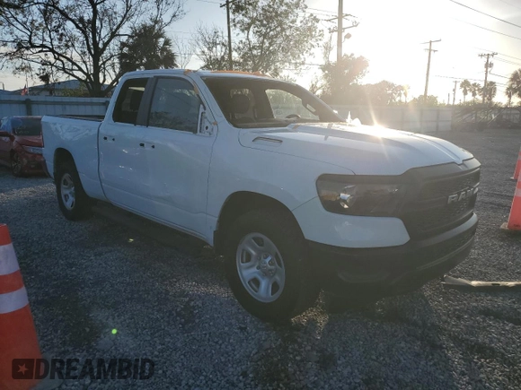 2023 Ram 1500 Tradesman with VIN 1C6RRFCG2PN631569, listed as a Copart auction lot 81765424 with 23,811 mi miles and Salvage title. Bid and sale history available at DreamBid. Image 4.