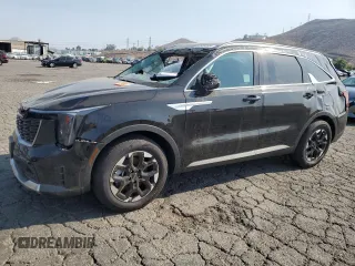 2025 Kia Sorento S with VIN 5XYRL4JC6SG318183, listed as a Copart auction lot 62539785 with 1,100 mi miles and Clean title. Bid and sale history available at DreamBid. Image 1.