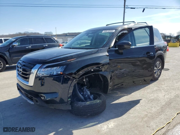 2024 Nissan Pathfinder SL with VIN 5N1DR3CA1RC316303, listed as a Copart auction lot 44618465 with 321 mi miles and Salvage Title. Bid and sale history available at carsss.com. Image 1.
