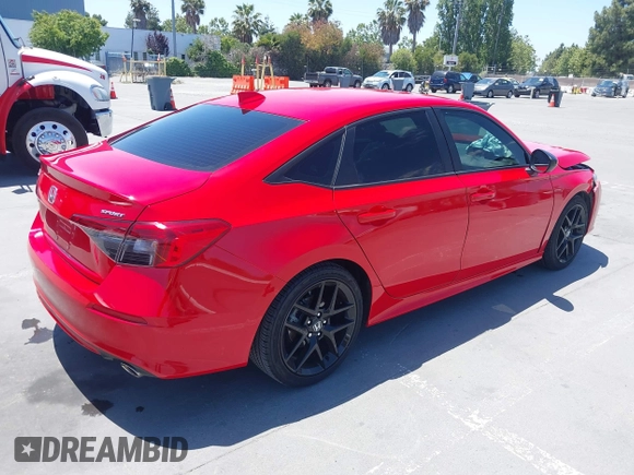 2023 Honda Civic Sport with VIN 2HGFE2F5XPH548055, listed as a IAAI auction lot 42513994 with 37,502 mi miles and . Bid and sale history available at DreamBid. Image 4.