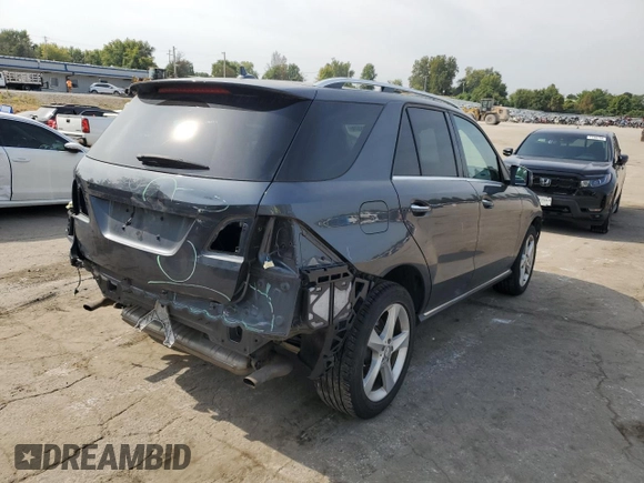 2016 Mercedes-Benz GLE 350 with VIN 4JGDA5HB2GA775644, listed as a Copart auction lot 71093374 with 114,675 mi miles and Salvage title. Bid and sale history available at DreamBid. Image 3.