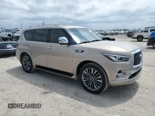 2019 Infiniti QX80 LUXE with VIN JN8AZ2NE2K9229566, listed as a Copart auction lot 71170974 with 58,629 mi miles and Salvage Title. Bid and sale history available at carsss.com. Image 4.