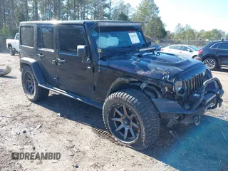 2015 Jeep Wrangler Unlimited Rubicon with VIN 1C4BJWFG9FL755152, listed as a IAAI auction lot 41293766 with 109,153 mi miles. Bid and sale history available at carsss.com. Image 1.