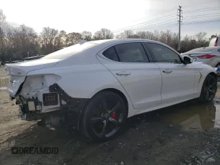 2019 Genesis G70 Advanced with VIN KMTG74LE1KU026404, listed as a Copart auction lot 81963124 with 65,918 mi miles and Salvage Title. Bid and sale history available at DreamBid. Image 3.