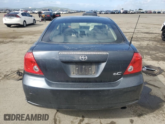 2006 Scion tC with VIN JTKDE177060120250, listed as a Copart auction lot 50894285 with 181,796 mi miles and Salvage Title. Bid and sale history available at carsss.com. Image 6.