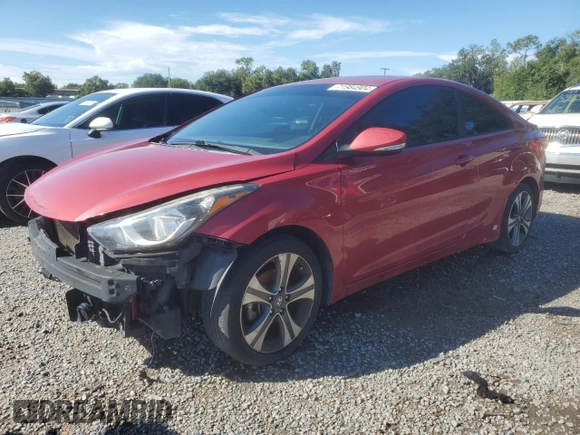 2014 Hyundai Elantra z VIN KMHDH6AH3EU028324, wystawiony jako Copart lot #71984904 z przebiegiem 153 546 mil mil oraz Szkody całkowita. Historia ofert i sprzedaży dostępna na DreamBid. Obrazek 1.