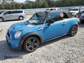 2014 MINI Convertible S with VIN WMWZP3C51ET707154, listed as a Copart auction lot 75063964 with Not Provided miles and Salvage Title. Bid and sale history available at DreamBid. Image 1.