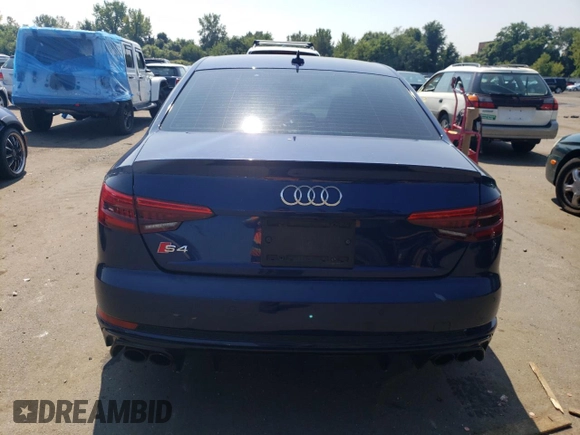 2018 Audi S4 Premium Plus with VIN WAUB4AF41JA004239, listed as a Copart auction lot 68134044 with 114,230 mi miles and Salvage Title. Bid and sale history available at carsss.com. Image 6.