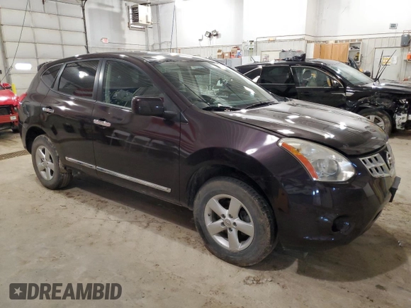 2013 Nissan Rogue S with VIN JN8AS5MV7DW149725, listed as a Copart auction lot 51955665 with 126,479 mi miles and Salvage Title. Bid and sale history available at DreamBid. Image 4.