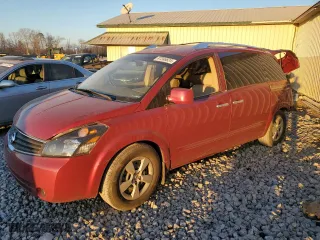 2007 Nissan Quest with VIN 5N1BV28U47N121166, listed as a Copart auction lot 87246824 with 126,558 mi miles and Salvage Title. Bid and sale history available at carsss.com. Image 1.