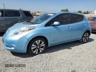 2015 Nissan LEAF S with VIN 1N4AZ0CP8FC319291, listed as a Copart auction lot 63471445 with 61,548 mi miles and Salvage title. Bid and sale history available at DreamBid. Image 1.