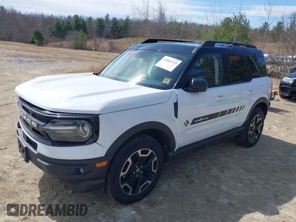 2021 Ford Bronco Sport Outer Banks z VIN 3FMCR9C66MRA02537, wystawiony jako IAAI lot #41901933 z przebiegiem 59 078 mil mil oraz . Historia ofert i sprzedaży dostępna na DreamBid. Obrazek 18.