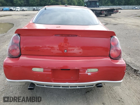 2004 Chevrolet Monte Carlo SS Supercharged with VIN 2G1WZ151749295657, listed as a Copart auction lot 62006735 with 131,660 mi miles and Salvage title. Bid and sale history available at DreamBid. Image 6.