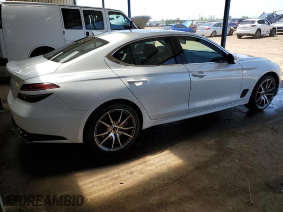 2025 Genesis G70 2.5T с VIN KMTG34SC9SU155485, выставлен на аукционе Copart как лот 60076625 с пробегом 3 757 миль миль и Чистый • Clean title. История ставок и продаж доступна на DreamBid. Изображение 3.