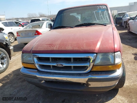 1998 Ford Ranger XL with VIN 1FTYR10C5WUA05981, listed as a IAAI auction lot 41676687 with 189,285 mi miles. Bid and sale history available at carsss.com. Image 12.