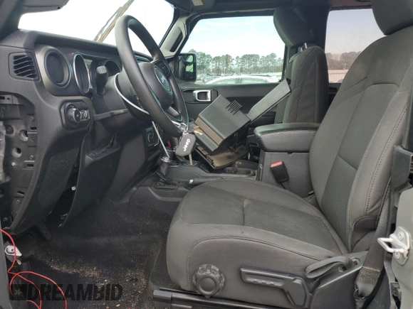 2021 Jeep Wrangler Sport with VIN 1C4GJXAN4MW663492, listed as a Copart auction lot 88965225 with 54,931 mi miles and Salvage title. Bid and sale history available at DreamBid. Image 7.