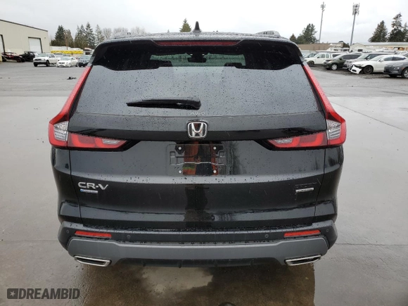 2025 Honda CR-V Hybrid Sport Touring with VIN 7FARS6H93SE000008, listed as a Copart auction lot 43799585 with 8,577 mi miles and Salvage Title. Bid and sale history available at carsss.com. Image 6.