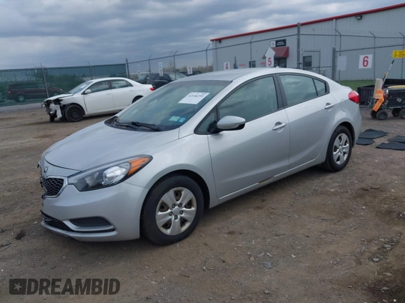 2015 Kia Forte LX with VIN KNAFK4A66F5390206, listed as a IAAI auction lot 42146355 with 107,925 mi miles. Bid and sale history available at carsss.com. Image 17.