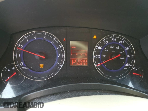 2010 Infiniti EX Journey with VIN JN1AJ0HR5AM756683, listed as a Copart auction lot 58924445 with 150,835 mi miles and Salvage title. Bid and sale history available at DreamBid. Image 9.