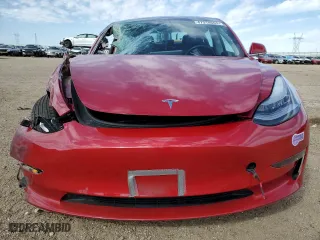 2019 Tesla Model 3 Long Range with VIN 5YJ3E1EB1KF387273, listed as a Copart auction lot 47318605 with 57,111 mi miles and Salvage Title. Bid and sale history available at carsss.com. Image 5.