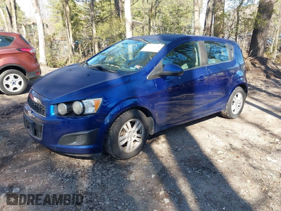 2014 Chevrolet Sonic LT with VIN 1G1JC6SG7E4118564, listed as a IAAI auction lot 41827748 with 120,326 mi miles. Bid and sale history available at carsss.com. Image 2.