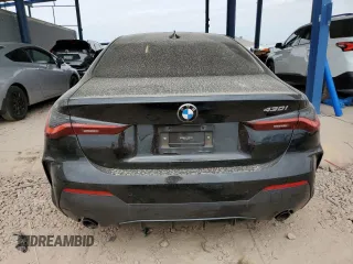 2021 BMW 4 Series 430i with VIN WBA53AP01MCF92750, listed as a Copart auction lot 43817115 with 61,291 mi miles and Salvage Title. Bid and sale history available at DreamBid. Image 6.