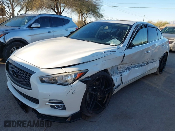 2017 Infiniti Q50 Premium with VIN JN1EV7AP6HM737223, listed as a IAAI auction lot 41335651 with 93,883 mi miles and . Bid and sale history available at DreamBid. Image 6.